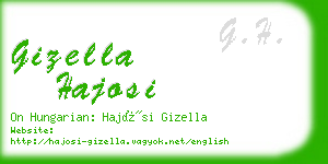 gizella hajosi business card